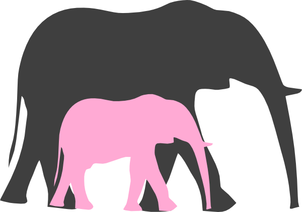 How To Set Use Elephants Clipart - Elephant Clip Art (600x423), Png Download