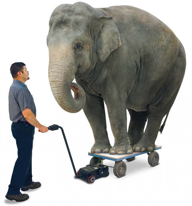 Cartmover-elephant - Cart Mover (670x720), Png Download