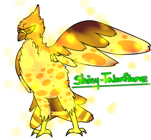 Shiny Talonflame - Child (500x462), Png Download