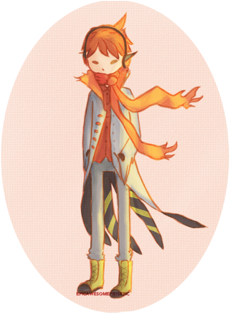 ￣)ﾉ Hello, Human Talonflame Person ( I Think It's Called - Cartoon (500x667), Png Download