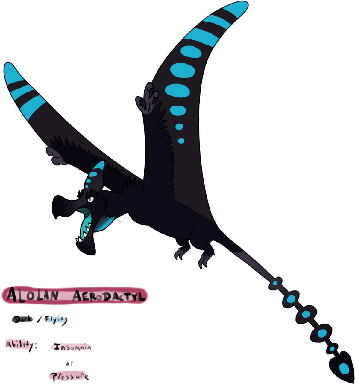 “another One Because It's Fun There's A Rumor Going - Alolan Aerodactyl (1280x1341), Png Download