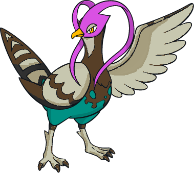 Shiny Talonflame Shiny Unfezant Unfezant Male - Que Nivel Evoluciona Pidove (379x339), Png Download
