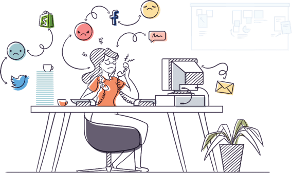 Agent Stressed By Bad Help Desk Software - Help Desk Software (568x338), Png Download