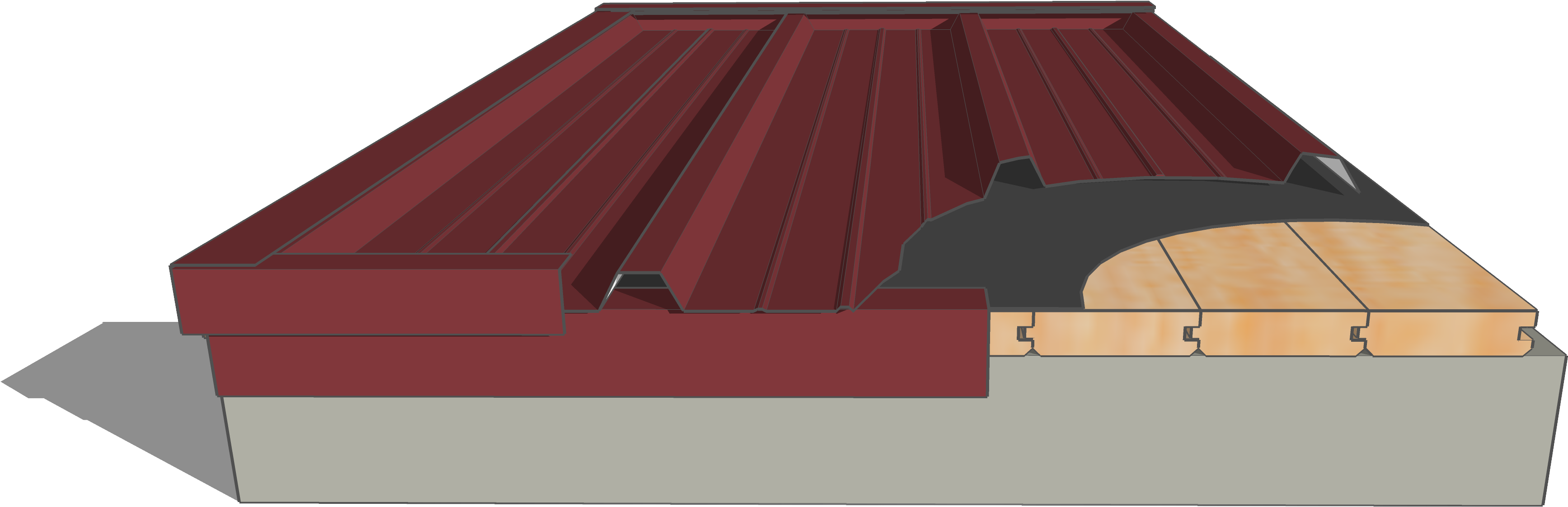 Coverworx Metal Roof Options - Roof (4000x2353), Png Download