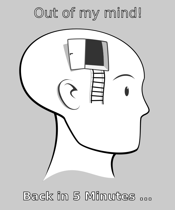 Mondspeer Avatar Out Of My Mind Clipart Icon Png - Open Door In My Mind Art (667x800), Png Download