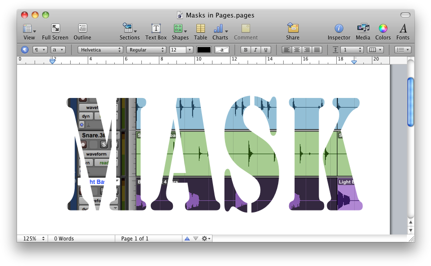 Copying The Mask Graphic From The Keynote Slide To - Apple Pages (873x545), Png Download