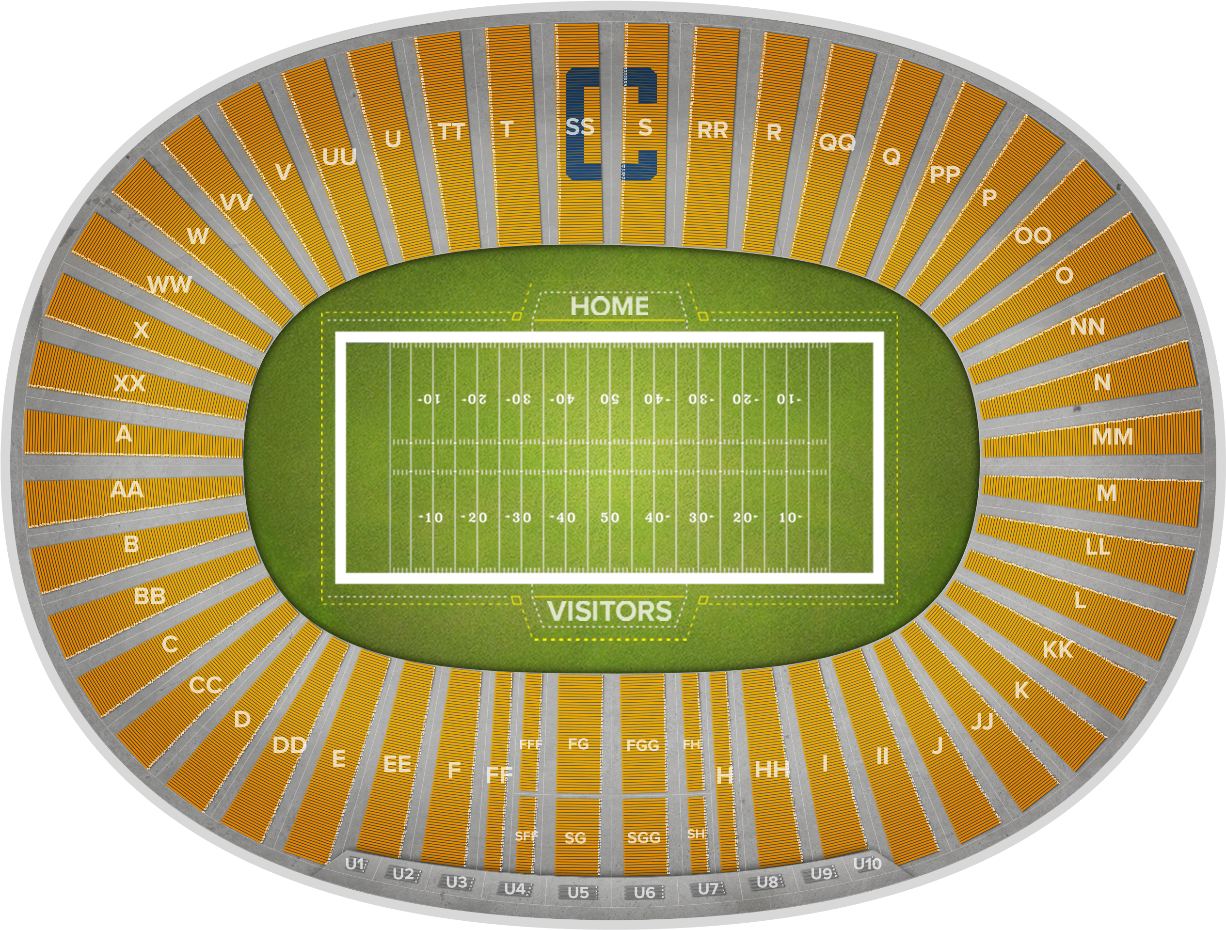 Oregon Football At California Football At Memorial - California (2560x1936), Png Download