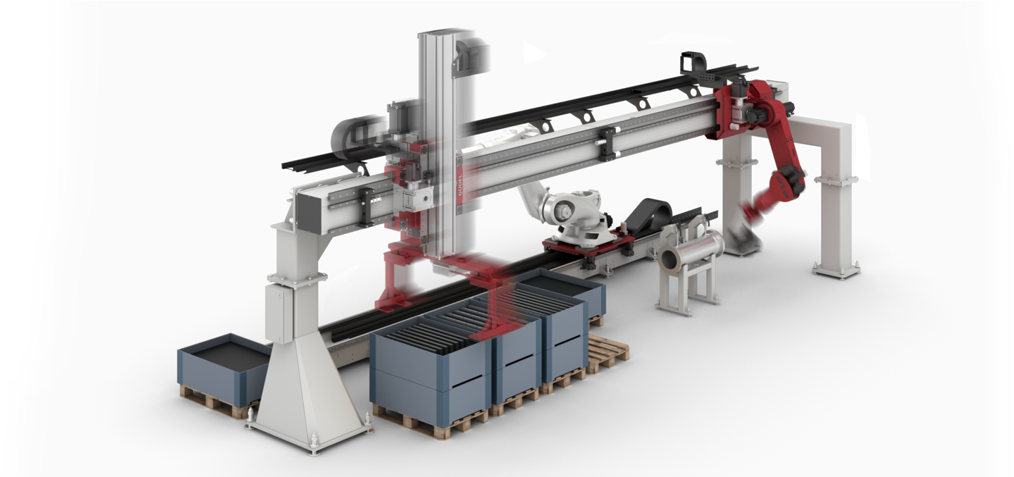 Rendering Handout Industrial Automation Teaser 1 - Cartesian Coordinate Robot (1900x676), Png Download