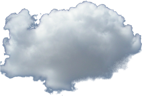 Sky Blue Cloud Transparent Transparency Transpurent - Transparent Tumblr Cloud (500x342), Png Download