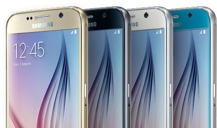 Samsung Galaxy S6 32gb Unlocked - Samsung S6 All Color (580x330), Png Download