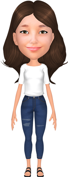 Full-length Ar Emoji - Brown Girl Emojis Transparant (450x626), Png Download