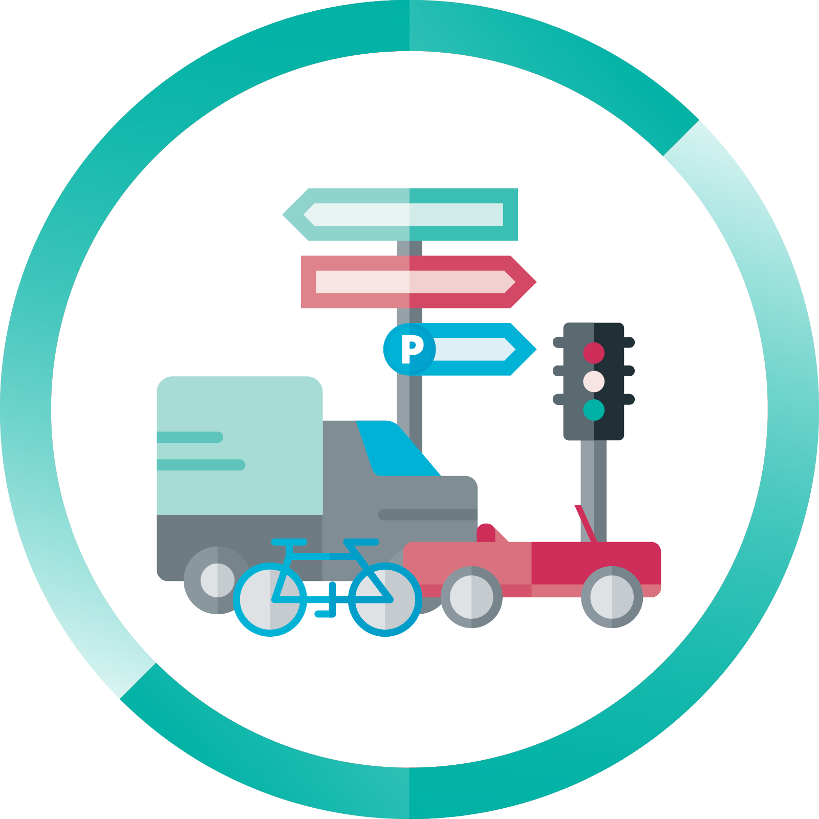 Traffic Management - Traffic Management System Icon (1600x1600), Png Download