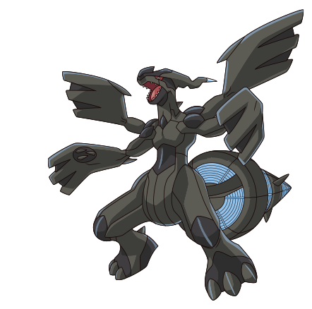 Reshiram And Zekrom Are The Legendary Pokémon Told - Pokemon Huyền Thoại Zekrom (441x461), Png Download