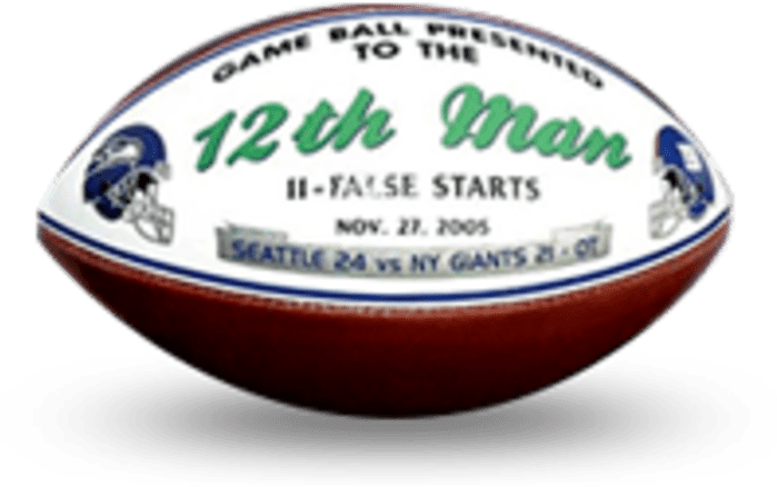 12th Man Ball - Seattle Seahawks (824x464), Png Download