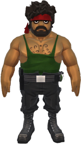 M, Sargehq-pose - Block N Load Sarge Stone (300x497), Png Download