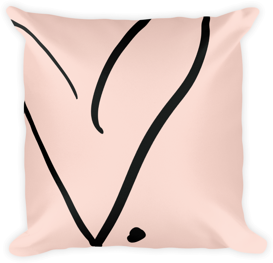 Fcl Open Heart Throw Pillow - Throw Pillow (1000x1000), Png Download