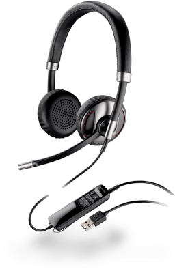 Blackwire 710, Over The Head, Monaural, Standard - Plantronics Blackwire 720 Headset (314x434), Png Download