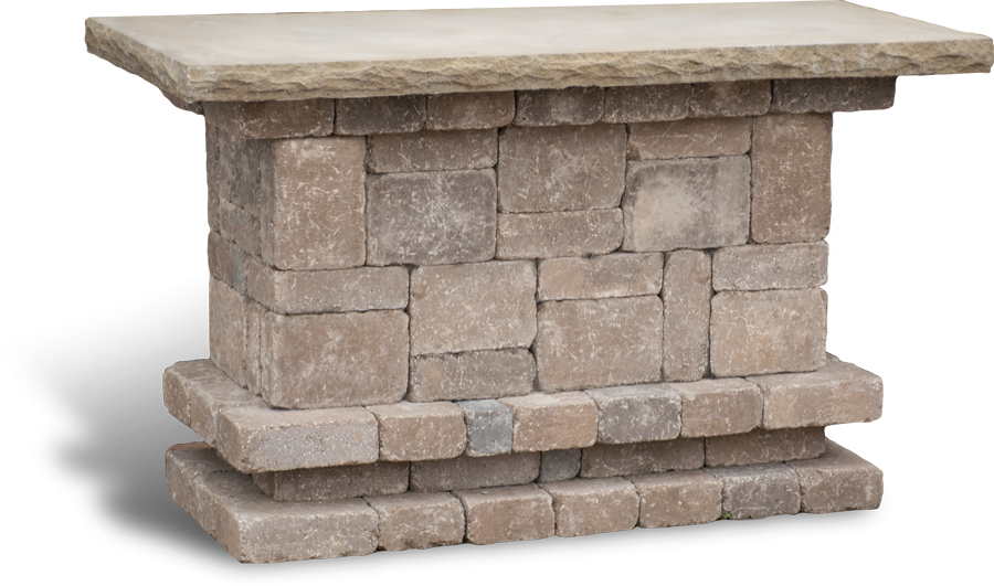 Euro Block Waterloo Bar Outdoor Entertaining - Fireplace (900x531), Png Download