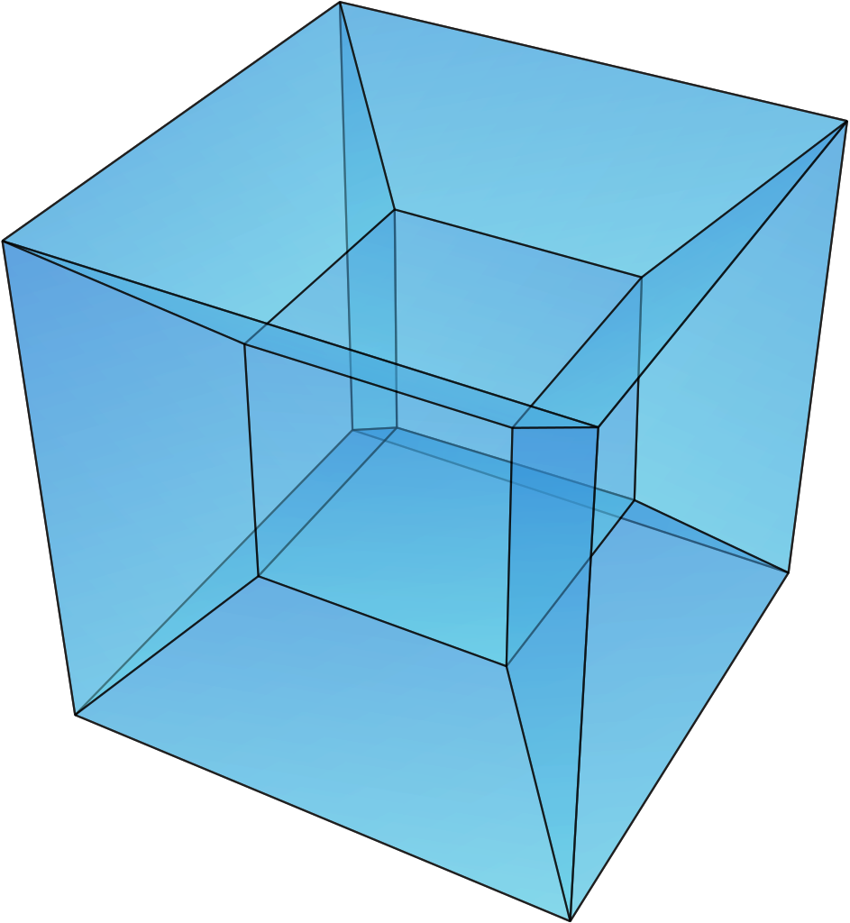Hypercube - 4th Dimension (943x1024), Png Download