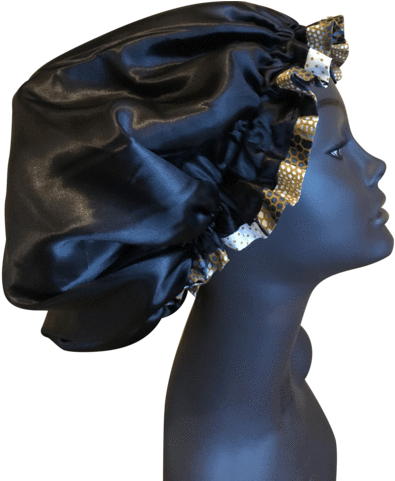 Snake Print Ankara Trim Bonnet - Bonnet (480x480), Png Download
