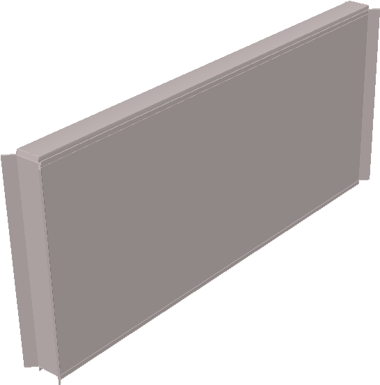 Smooth Wall Silo 3d Square Silo - Profil De Finition Credence (696x600), Png Download