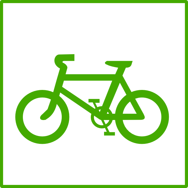 How To Set Use Green Bicycle Icon Svg Vector - Green Bike Icon (600x600), Png Download