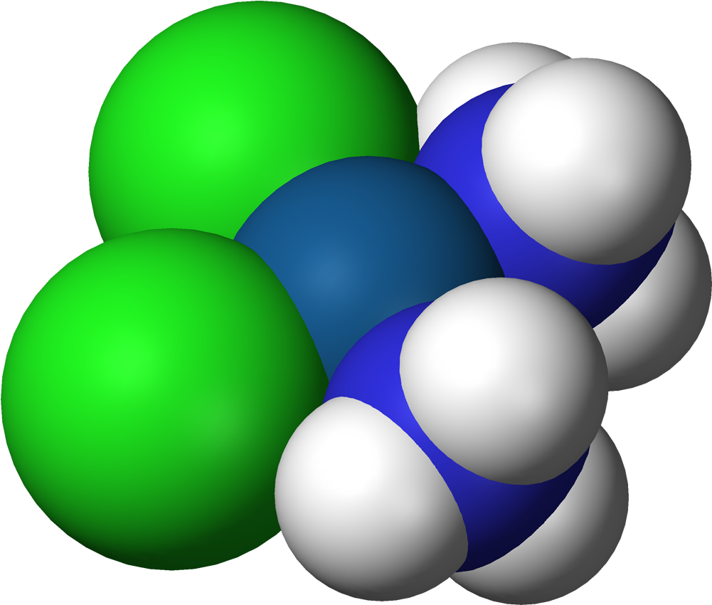 Cisplatin 3d Vdw - Cisplatin 3d (1100x949), Png Download