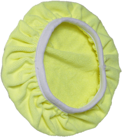11″ Yellow Microfiber Orbital Bonnet - Circle (480x480), Png Download