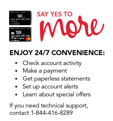 Welcome To The Tjx Credit Online Account Management - Tjmaxx Credit Card Statement (503x412), Png Download
