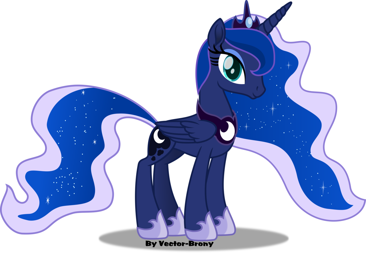 Vector-brony, Female, Hoof Shoes, Mare, Movie Accurate, - Mlp Movie Princess Luna (1280x883), Png Download