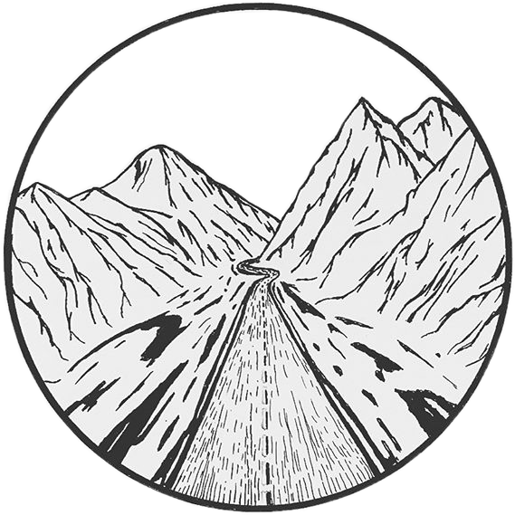 Mountain Boho Travel Indie Aesthetic Drawing Inkfreetoe - Drawing (569x569), Png Download