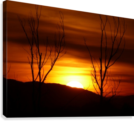 Loops Sunset Canvas Print - Sunset (429x386), Png Download