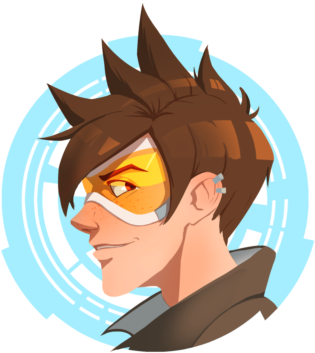 Cj Tanuan Got A Little More Invested In This Tracer - Cartoon (1108x1200), Png Download