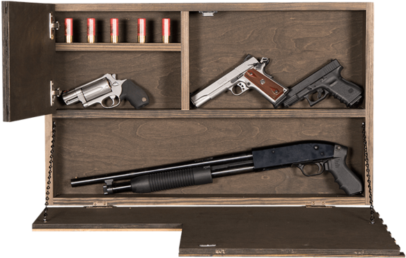 Wooden Sign Version - Rifle (620x620), Png Download