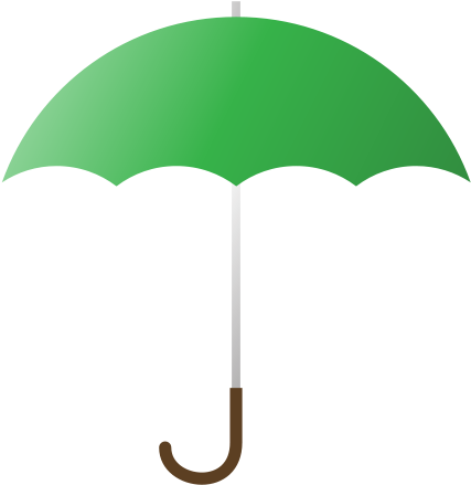 Umbrella Png Transparent Image - Green Umbrella Png (582x599), Png Download