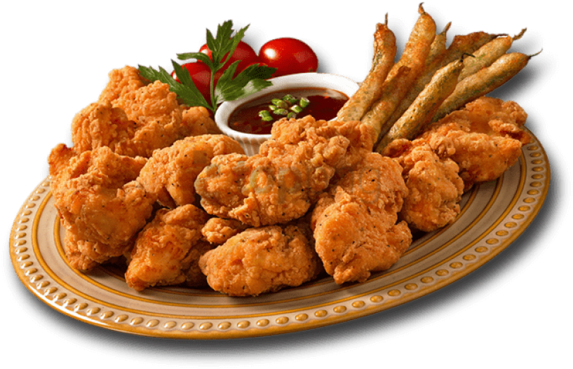 Chicken Food Png - Chicken Plate Png (675x425), Png Download