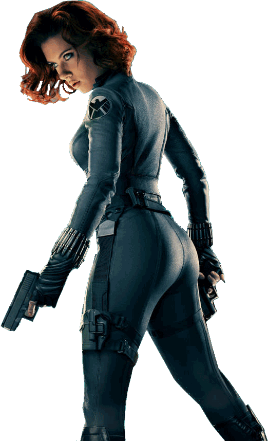 Black Widow Back Png - Black Widow Back Marvel (522x858), Png Download