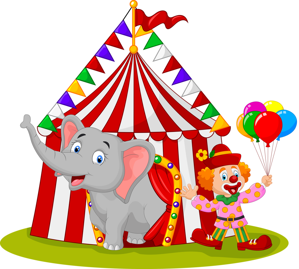 Clipart Houses Circus - Circus Cartoon Png (1024x922), Png Download