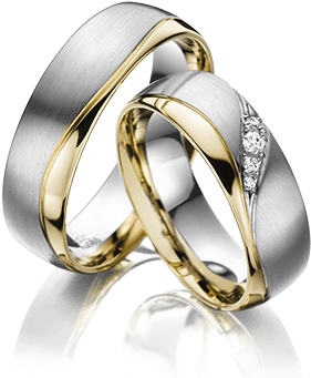 Discover The Natural Style - Anillos De Matrimonio De Oro Y Plata (400x400), Png Download