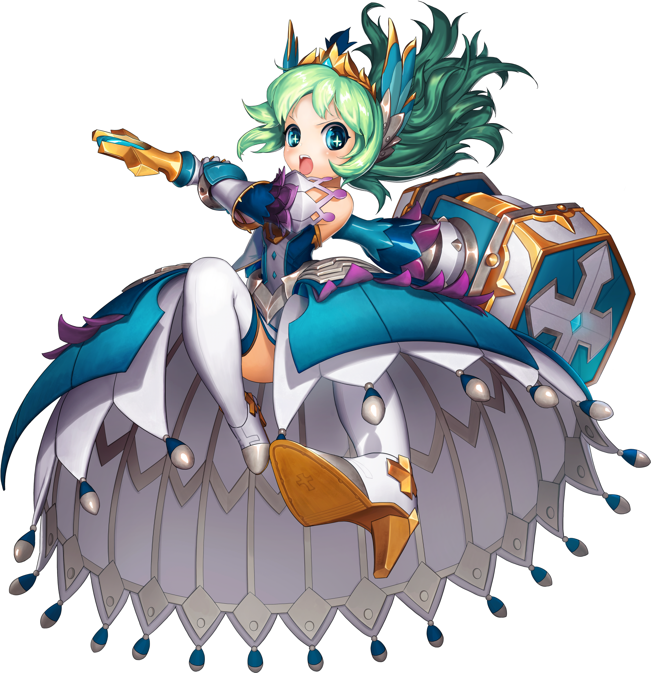 New Awakened Hero Justice Lime - Grand Chase For Kakao Characters (2384x2456), Png Download