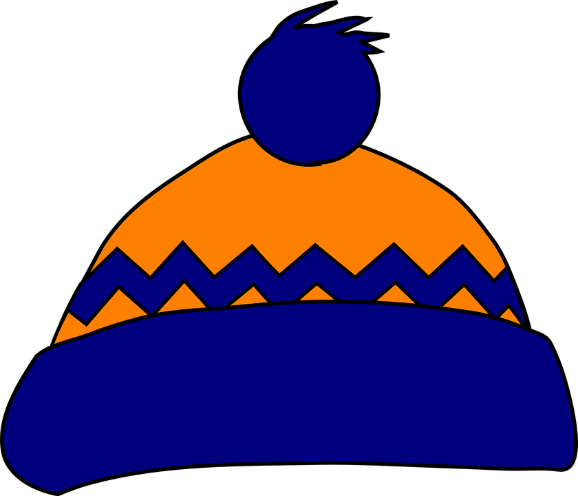 Cap, Pompon, Bobble, Winter Cold, Hat, Christmas, Guard - Bobble Hat Clip Art (840x720), Png Download