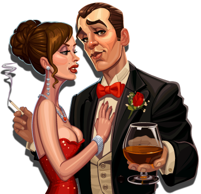 Clv Content Right Couple - Game (410x397), Png Download