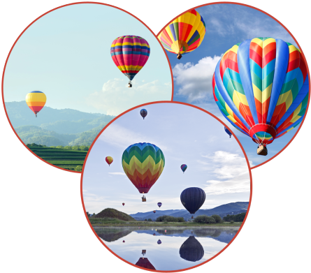 Tennessee Hot Air Balloon Weddings - Hot Air Balloons Note Cards (pk Of 10) (455x422), Png Download