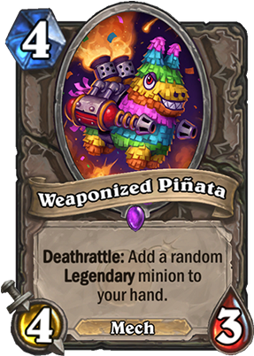 Weaponized-pinata - Hearthstone Card (300x429), Png Download