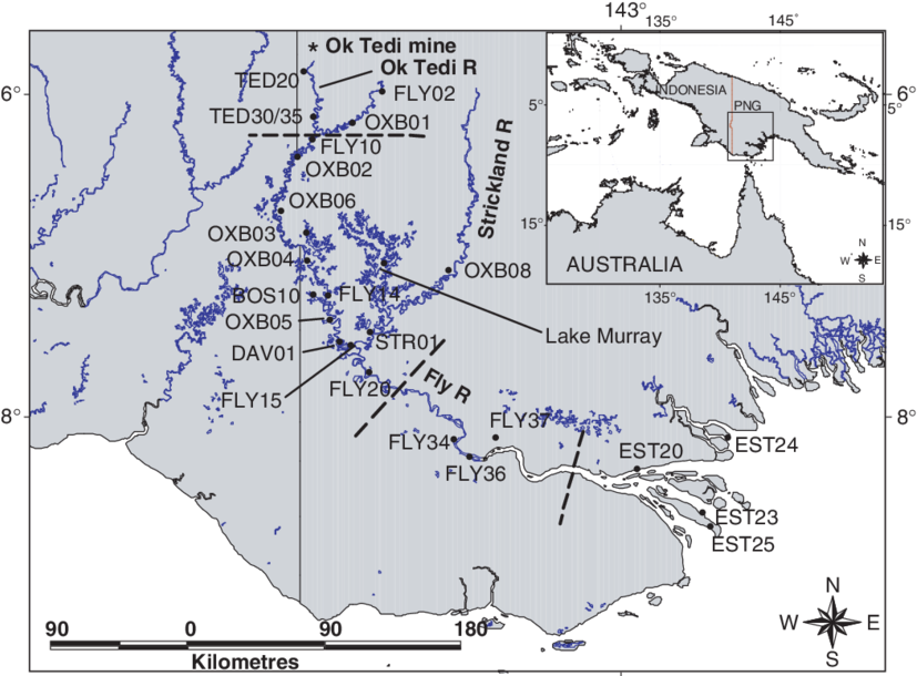 Map Of Southern Papua New Guinea Showing The Location - Papua New Guinea (850x612), Png Download