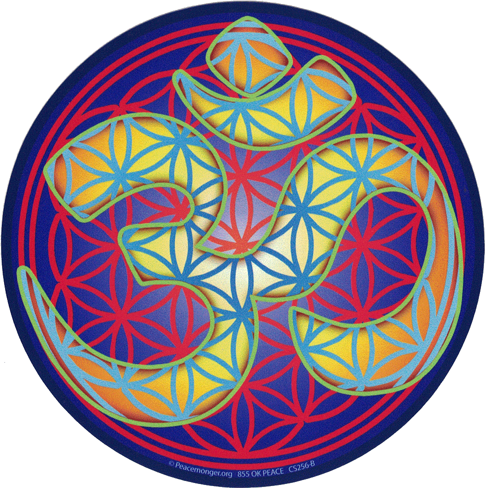Flower Of Life Om (992x1000), Png Download