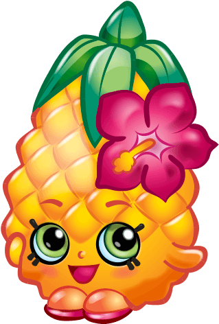 Personaje - Pineapple Shopkin (576x495), Png Download