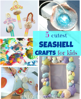 Seashell Crafts For Kids - Child (327x400), Png Download