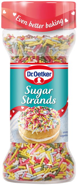 Oetker Sugar Strands Are Pretty Colourful Sugar Decorations - Cake Sprinkles Dr Oetker (636x636), Png Download