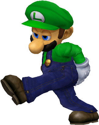 Luigi “ - Mario Series (350x420), Png Download